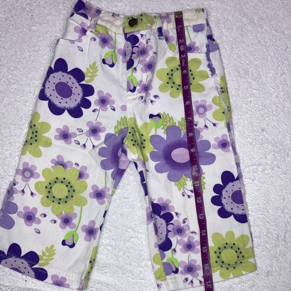 Vintage Nick Jr Dora the explorer hippie print floral bottoms 3t - Picture 2 of 9
